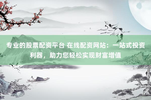 专业的股票配资平台 在线配资网站：一站式投资利器，助力您轻松实现财富增值
