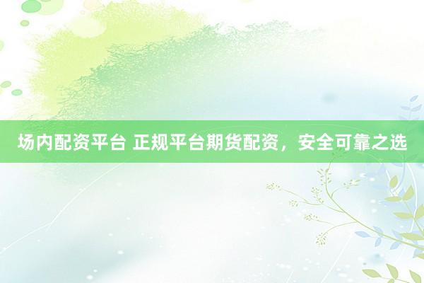 场内配资平台 正规平台期货配资，安全可靠之选